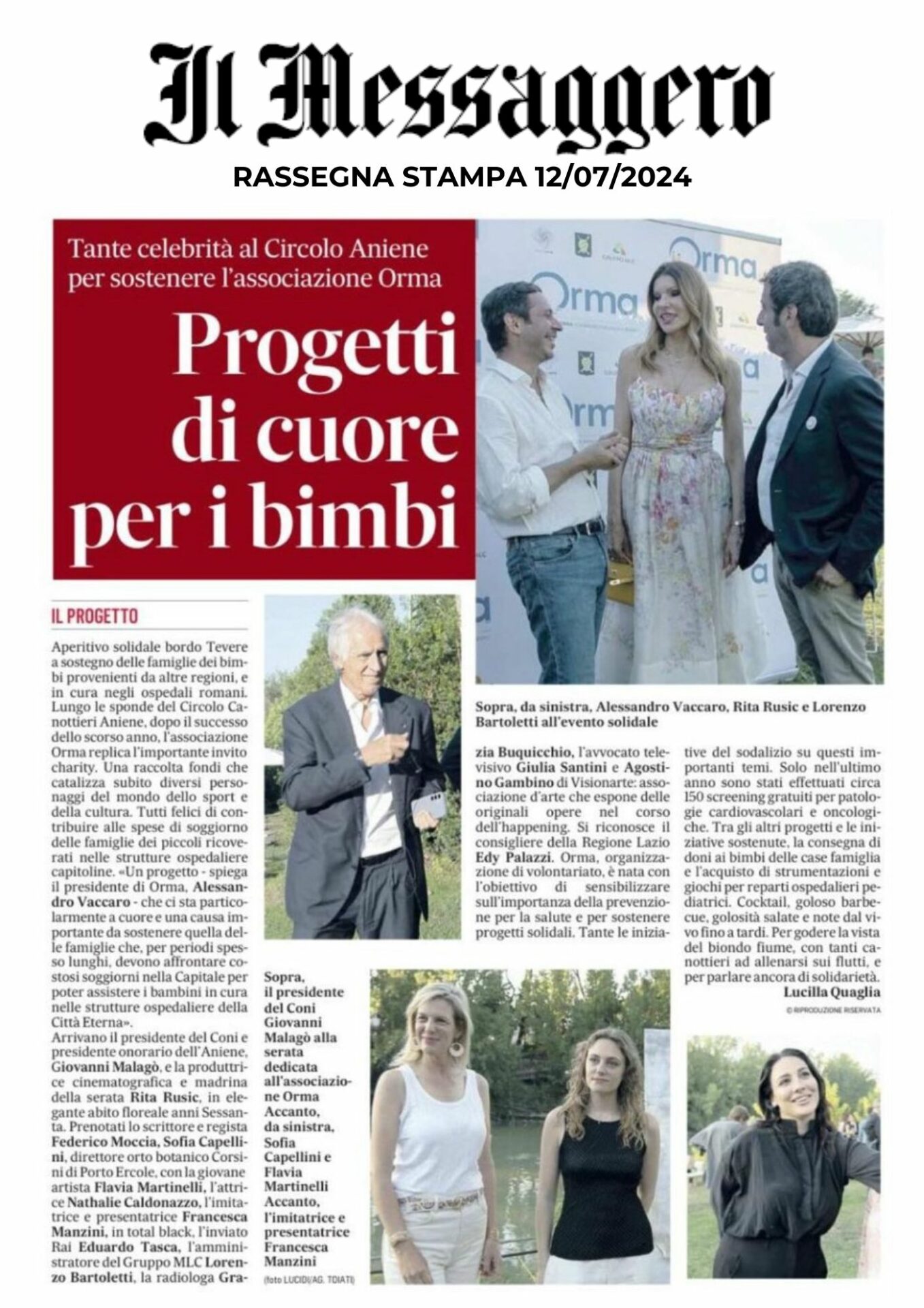 RASSEGNA STAMPA